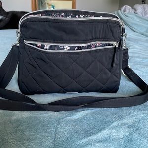 Vera Bradley triple compartment crossbody bag